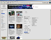 Screenshot Mercedes Benz Portal